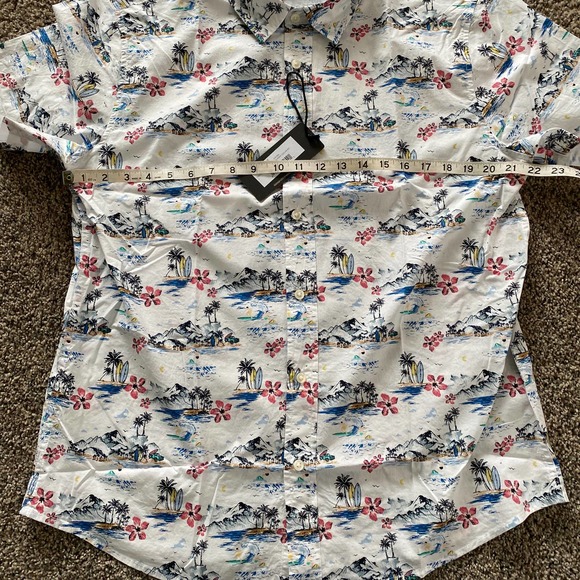 Slate and Stone - Tropical Print Short Sleeve Shirt - Large - Picture 4 of 4